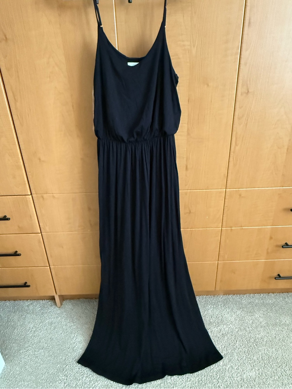 Lush Black Maxi Dress - L